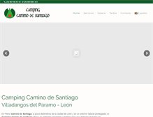 Tablet Screenshot of campingcaminodesantiago.com
